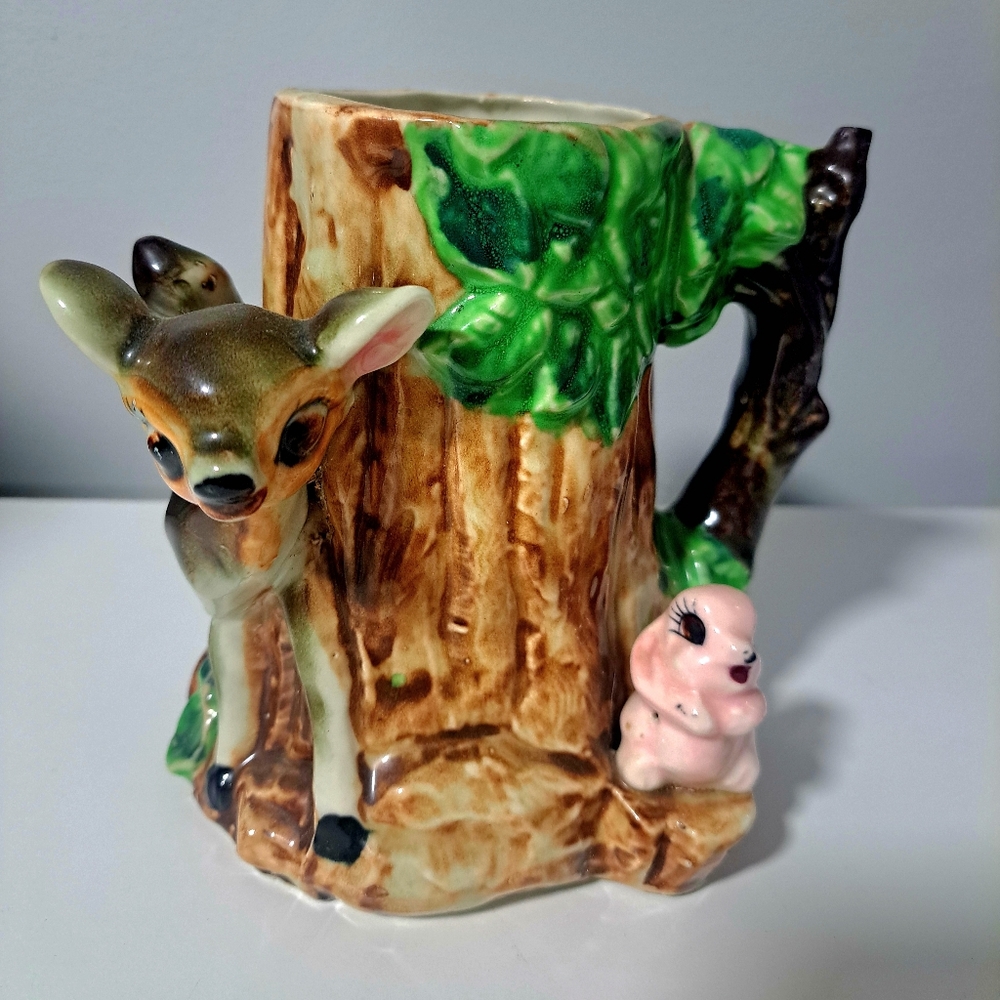 Vintage, Kitschy Deer Mug or Decor